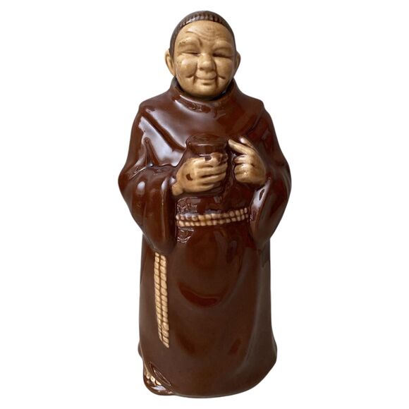 Vintage 1950s Friar Monk Decanter: Mid-Century Ceramic Barware - Picture 11 of 11